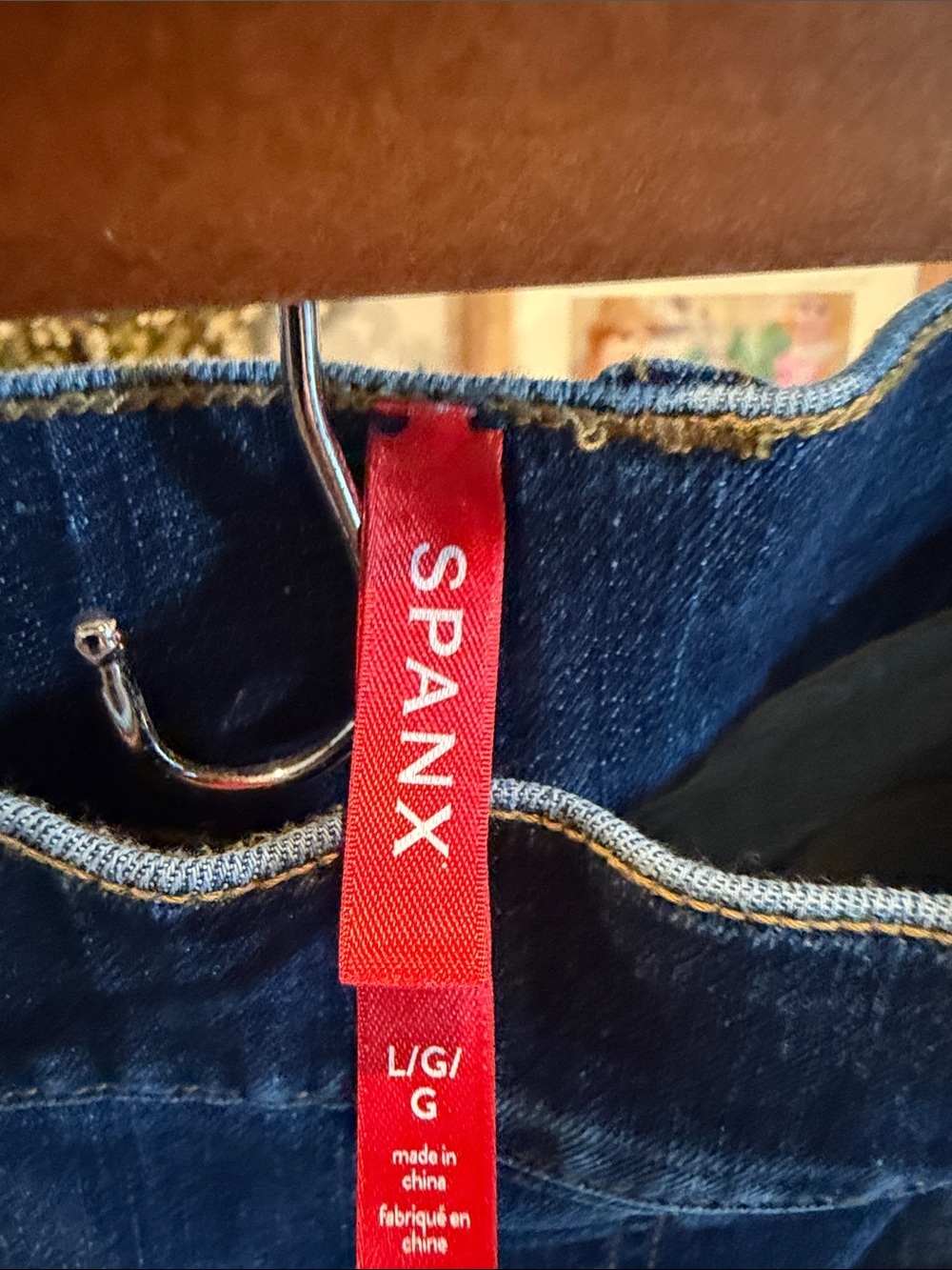 SPANX Dark Blue Flare Jeans - Picture 3 of 3